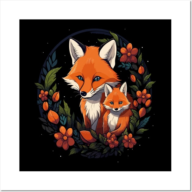 Red Fox Mothers Day Wall Art by JH Mart